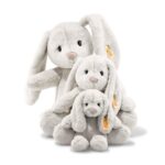 Steiff Hoppie Hase hellgrau, Plüschtier Hase mit Schlappohren, Soft Cuddly Friends, flauschiges Stofftier zum // Kuscheln – Bild 5